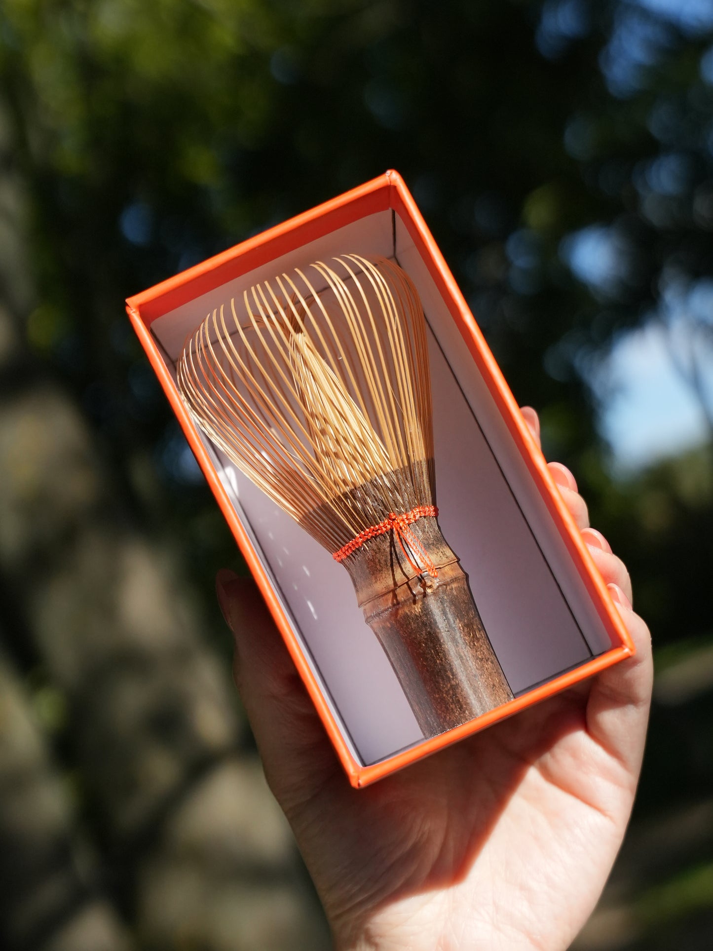 Bamboo whisk (chasen) - dark
